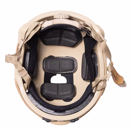 CE 인증서가 있는 Nij 인증 검정색 빠른 헬멧